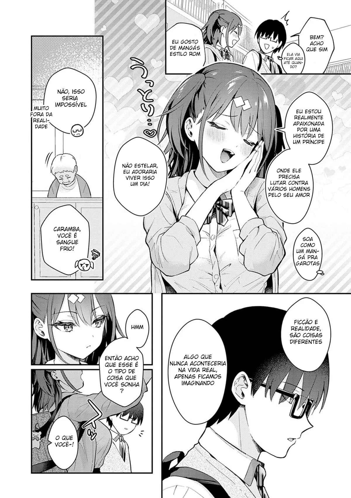 Uma mulher é pega em flagrante no banheiro e acaba cedendo a uma fantasia proibida