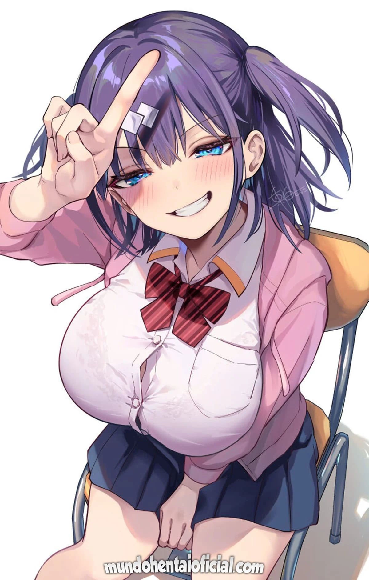 Uma mulher é pega em flagrante no banheiro e acaba cedendo a uma fantasia proibida