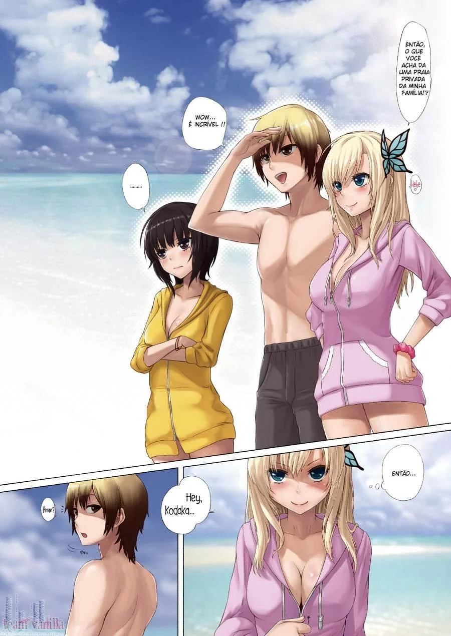 Safadeza na Areia: Orgia Explícita em HQ Adulta