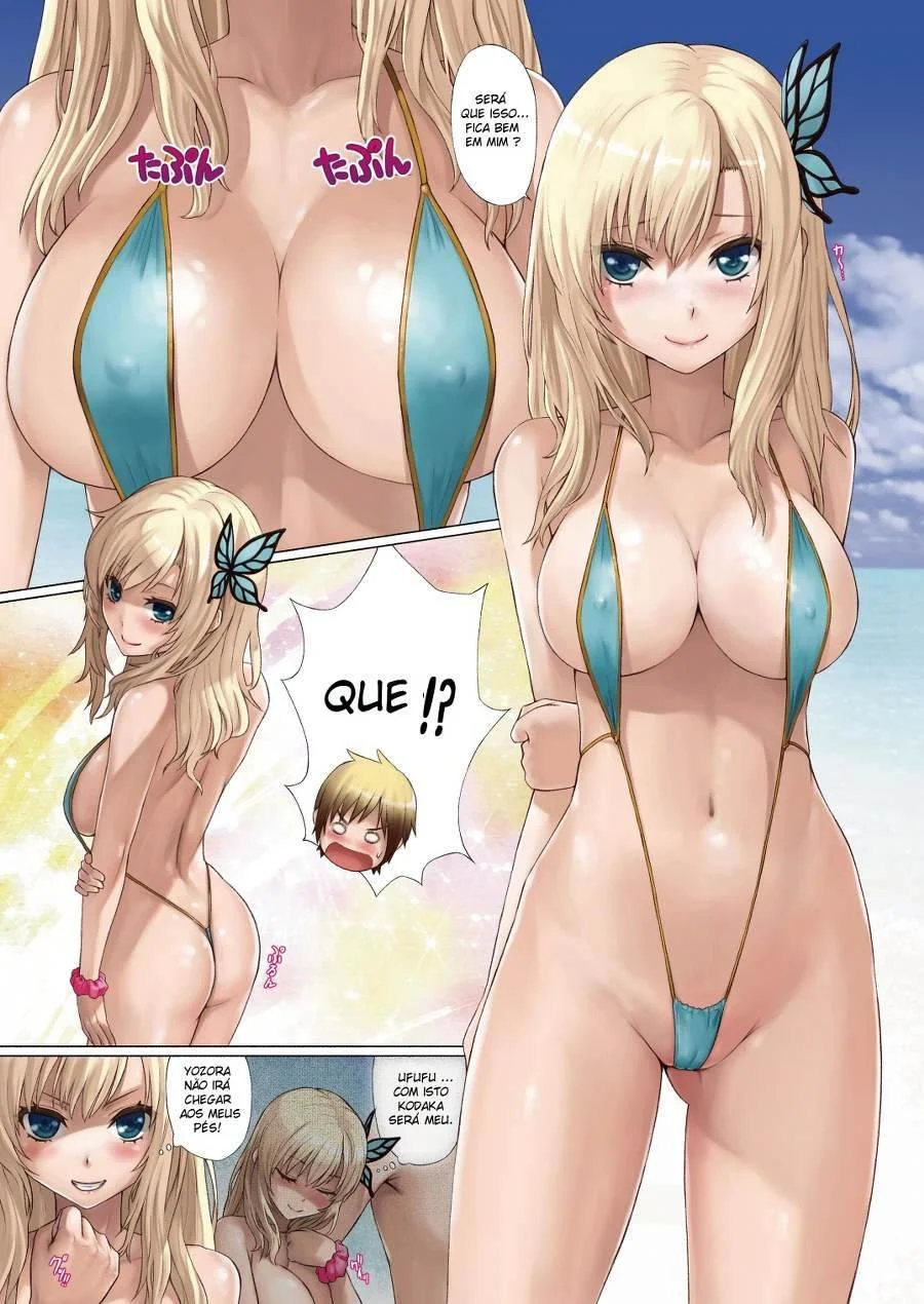 Safadeza na Areia: Orgia Explícita em HQ Adulta