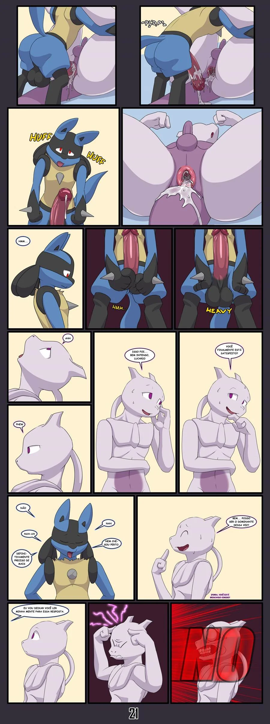 Quadrinhos Eróticos de Pokémon: Posso hipnotizá-la para fazer sexo?