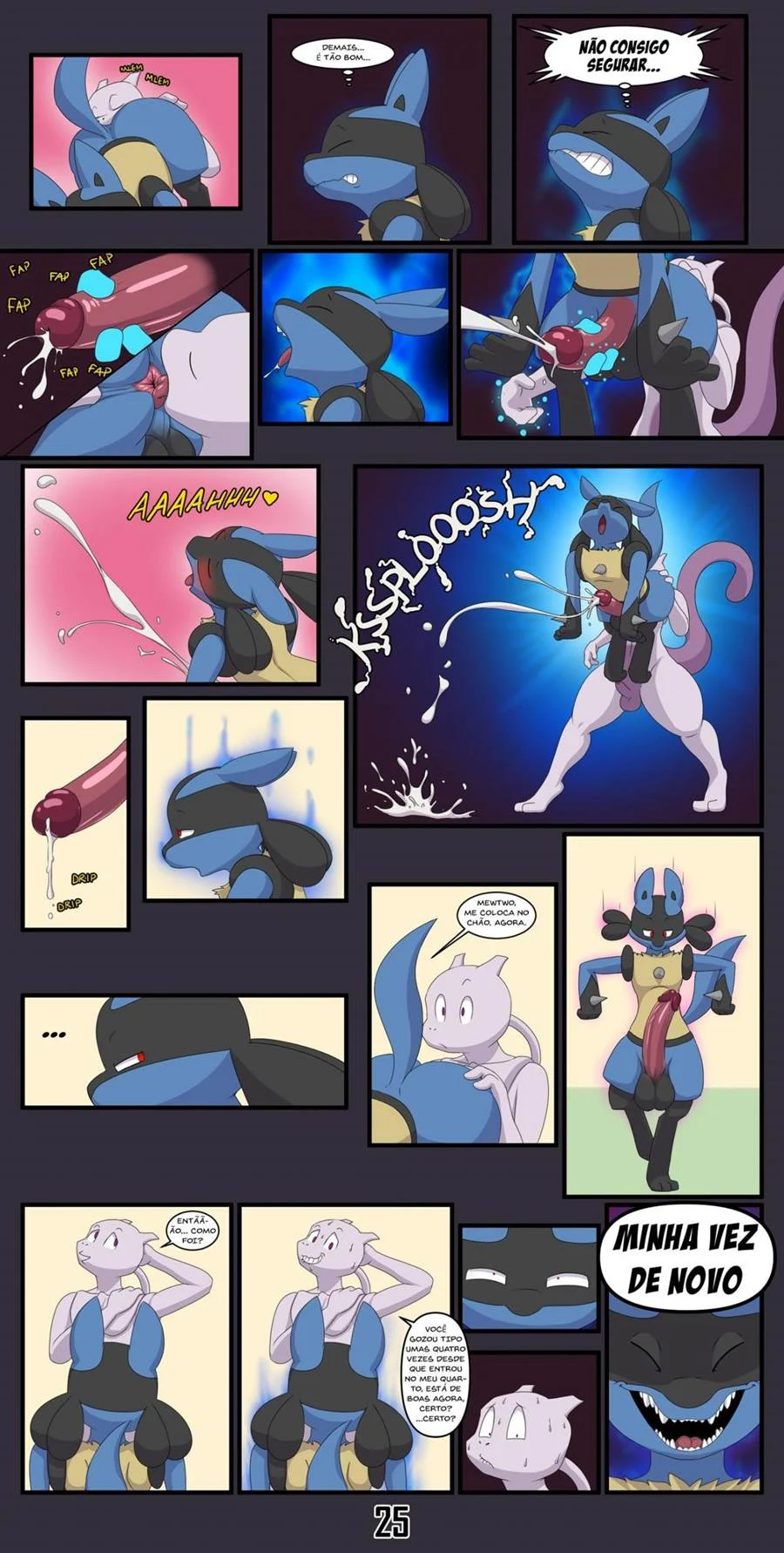 Quadrinhos Eróticos de Pokémon: Posso hipnotizá-la para fazer sexo?