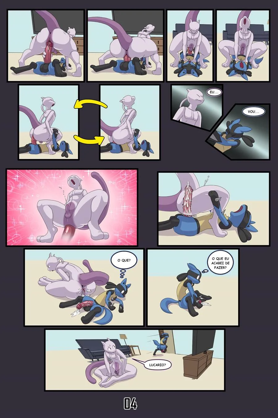 Quadrinhos Eróticos de Pokémon: Posso hipnotizá-la para fazer sexo?