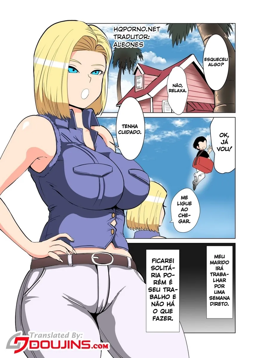 Suruba da Android 18: Fodendo sem limites com o Mestre Kame