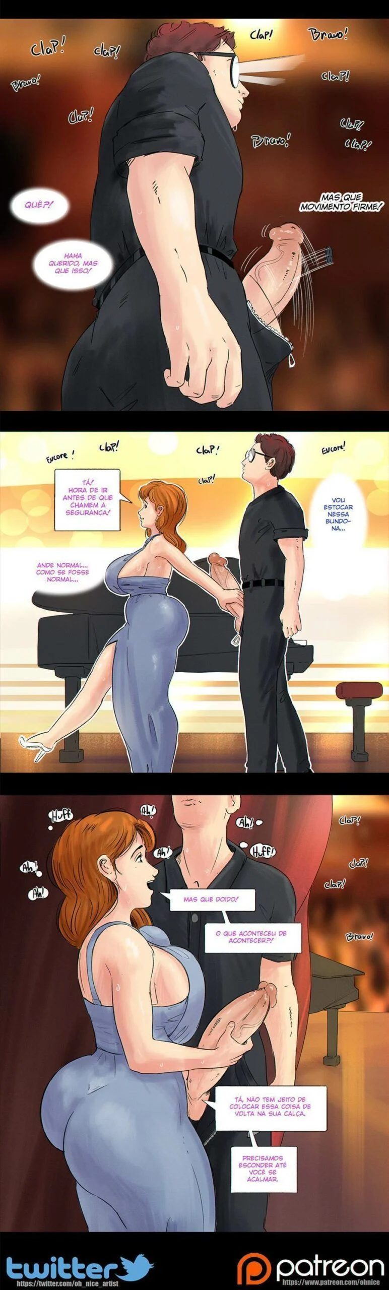 Fudendo a Esposa Famosinha: HQ Pornô com Muito Tesão Explícito