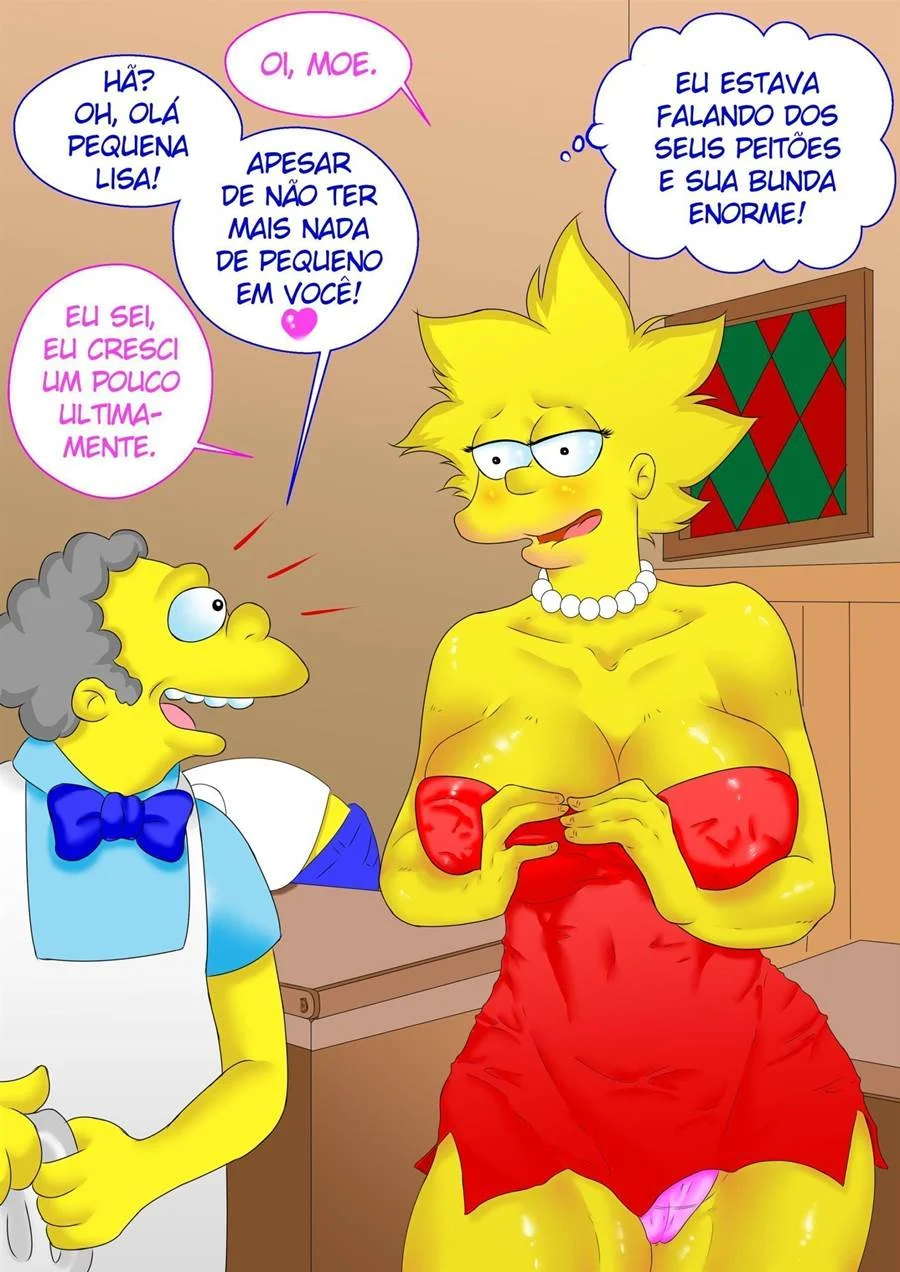 Sexo Explícito com Lisa Simpson: Fodendo no Cu nos Quadrinhos Eróticos