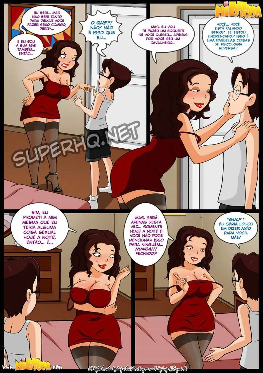 Sexo Explícito com a Mãe: Quadrinhos Proibidos de Foda Incestuosa