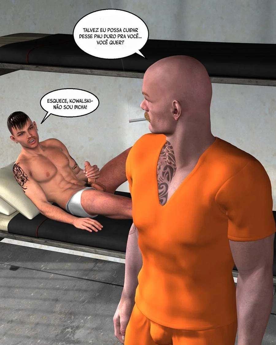 Nossa cela é quente: HQ erótica gay explícita entre prisioneiros Nossa cela é quente: HQ erótica gay explícita entre prisioneiros