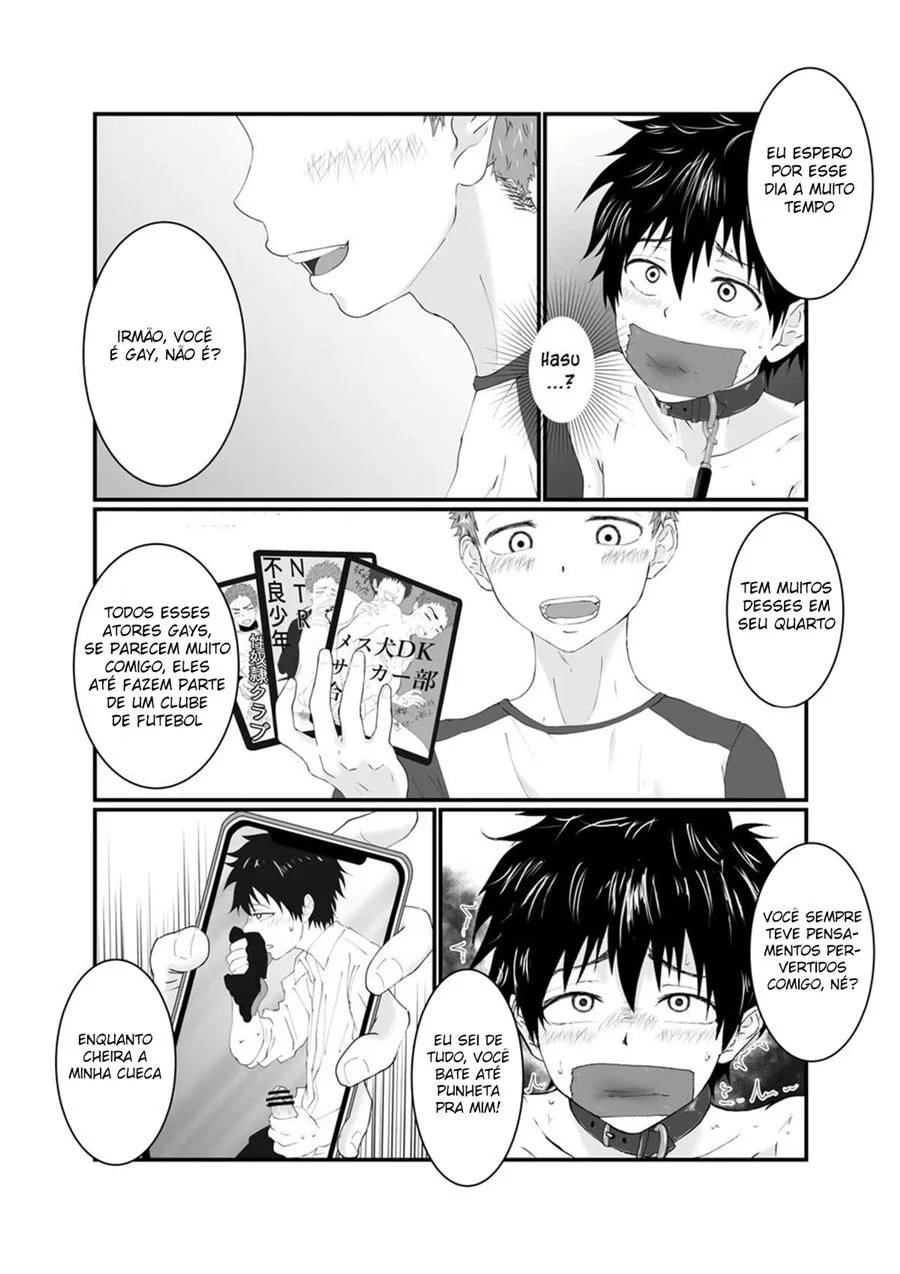 Meu Irmão é Meu Brinquedo Sexual Proibido - Fodas Brutais em HQ Yaoi