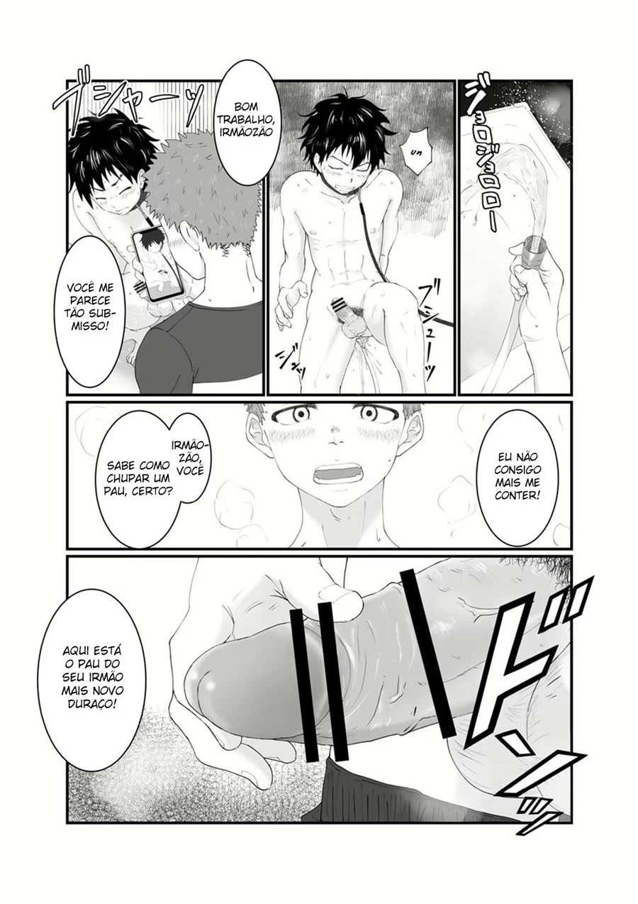 Meu Irmão é Meu Brinquedo Sexual Proibido - Fodas Brutais em HQ Yaoi