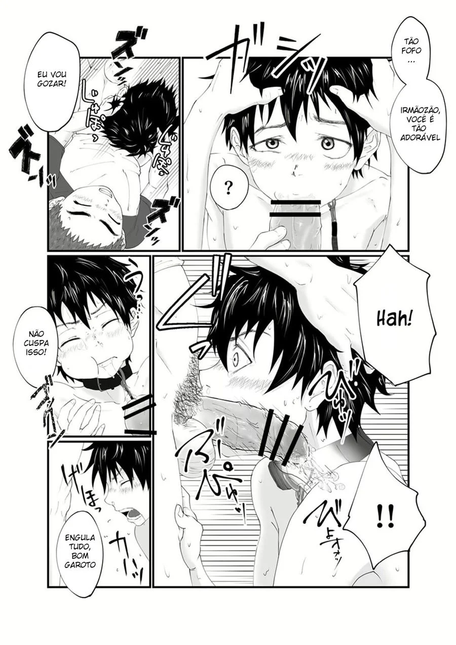 Meu Irmão é Meu Brinquedo Sexual Proibido - Fodas Brutais em HQ Yaoi