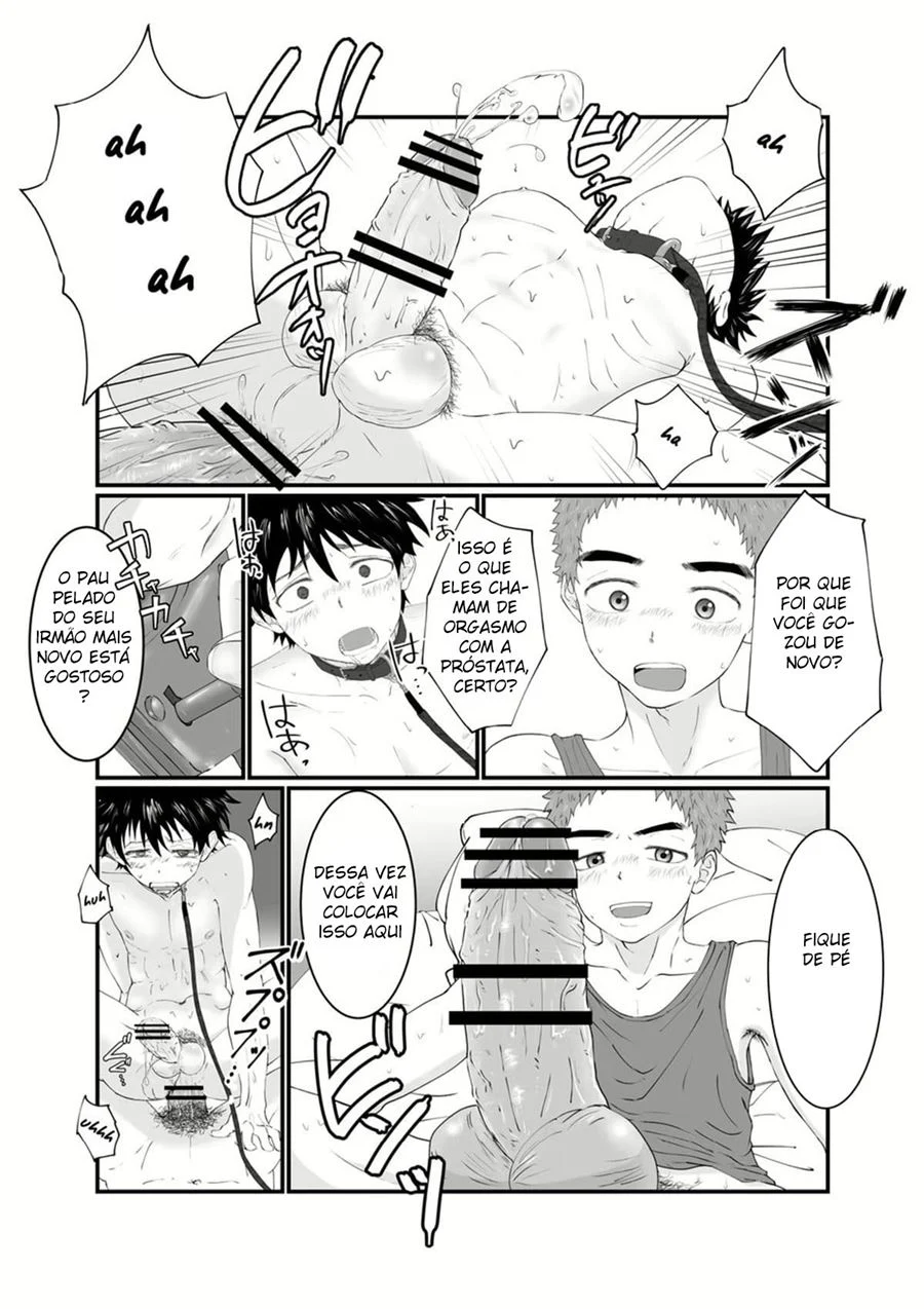 Meu Irmão é Meu Brinquedo Sexual Proibido - Fodas Brutais em HQ Yaoi