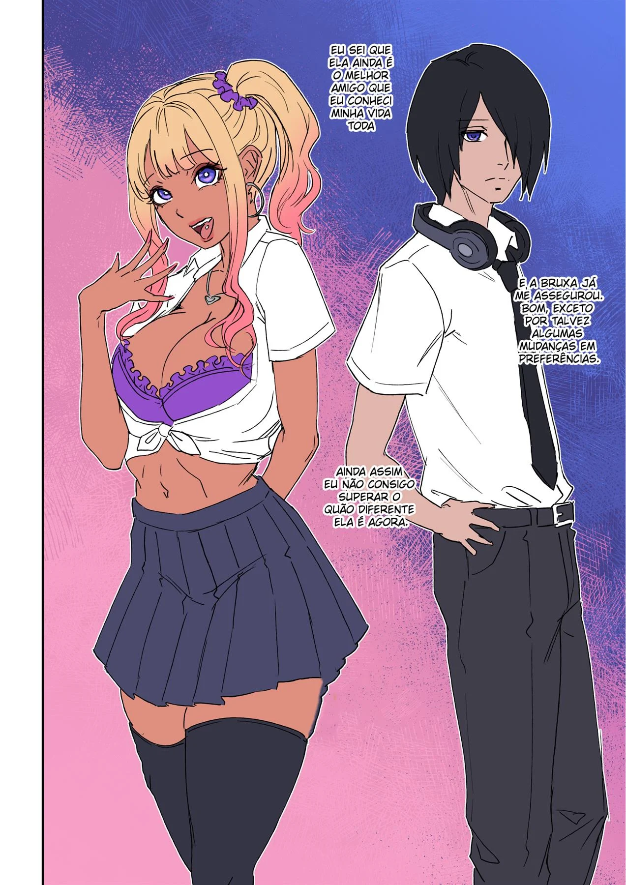 Amiga Trans Seduz Com Peito Na Minha Cara - HQ Erótica Explícita