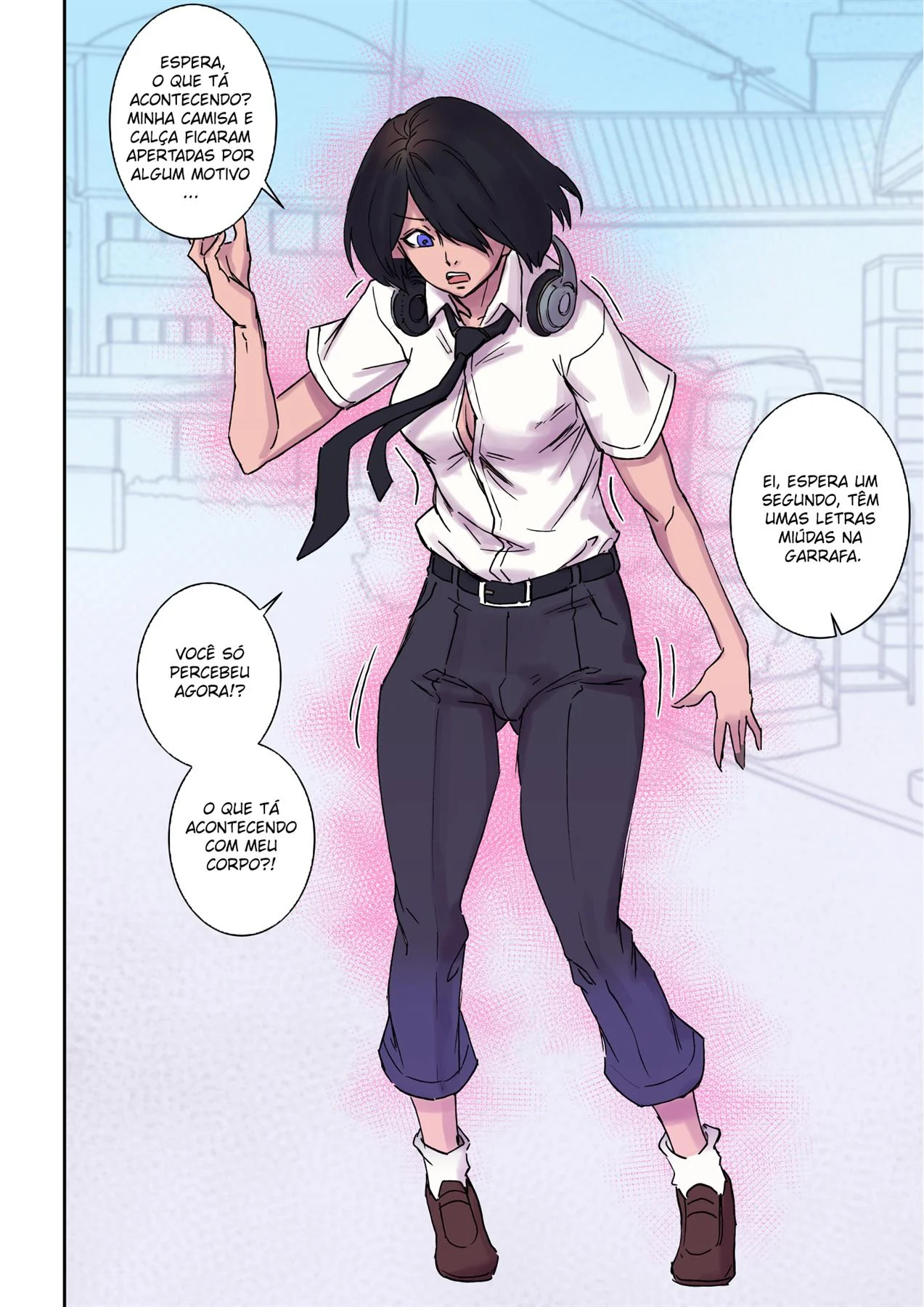 Amiga Trans Seduz Com Peito Na Minha Cara - HQ Erótica Explícita