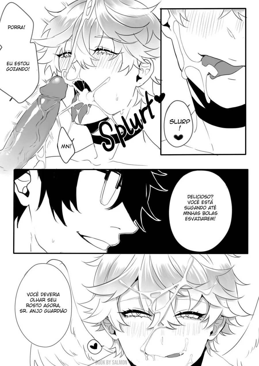 Anjo Guardião Transa: Yaoi Picante e Explícito em HQ