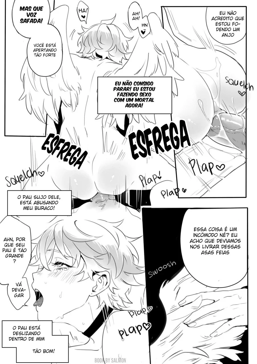 Anjo Guardião Transa: Yaoi Picante e Explícito em HQ