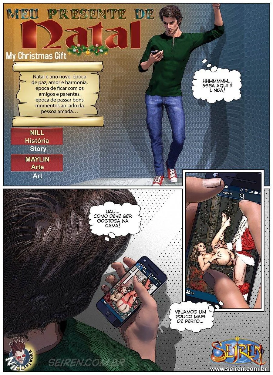 Presente Erótico de Natal: Histórias Picantes em Quadrinhos Provocantes