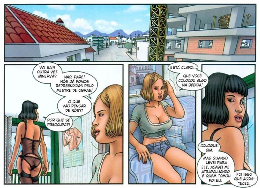 Meu Primeiro Gang Bang - Quadrinhos Eróticos Explícitos de Putaria Intensa