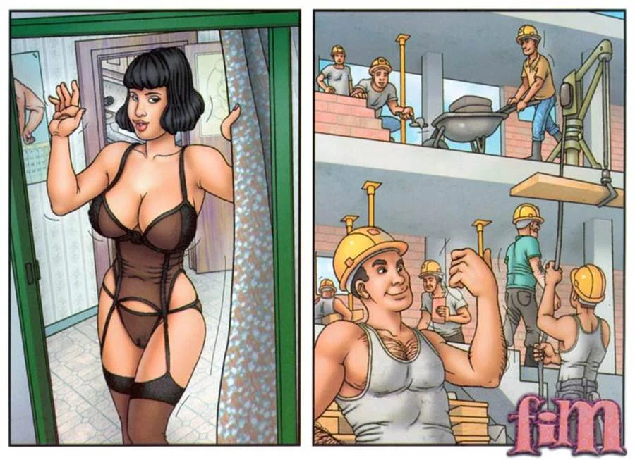 Meu Primeiro Gang Bang - Quadrinhos Eróticos Explícitos de Putaria Intensa