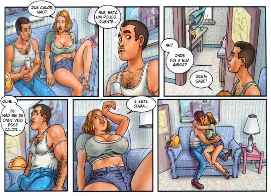 Meu Primeiro Gang Bang - Quadrinhos Eróticos Explícitos de Putaria Intensa