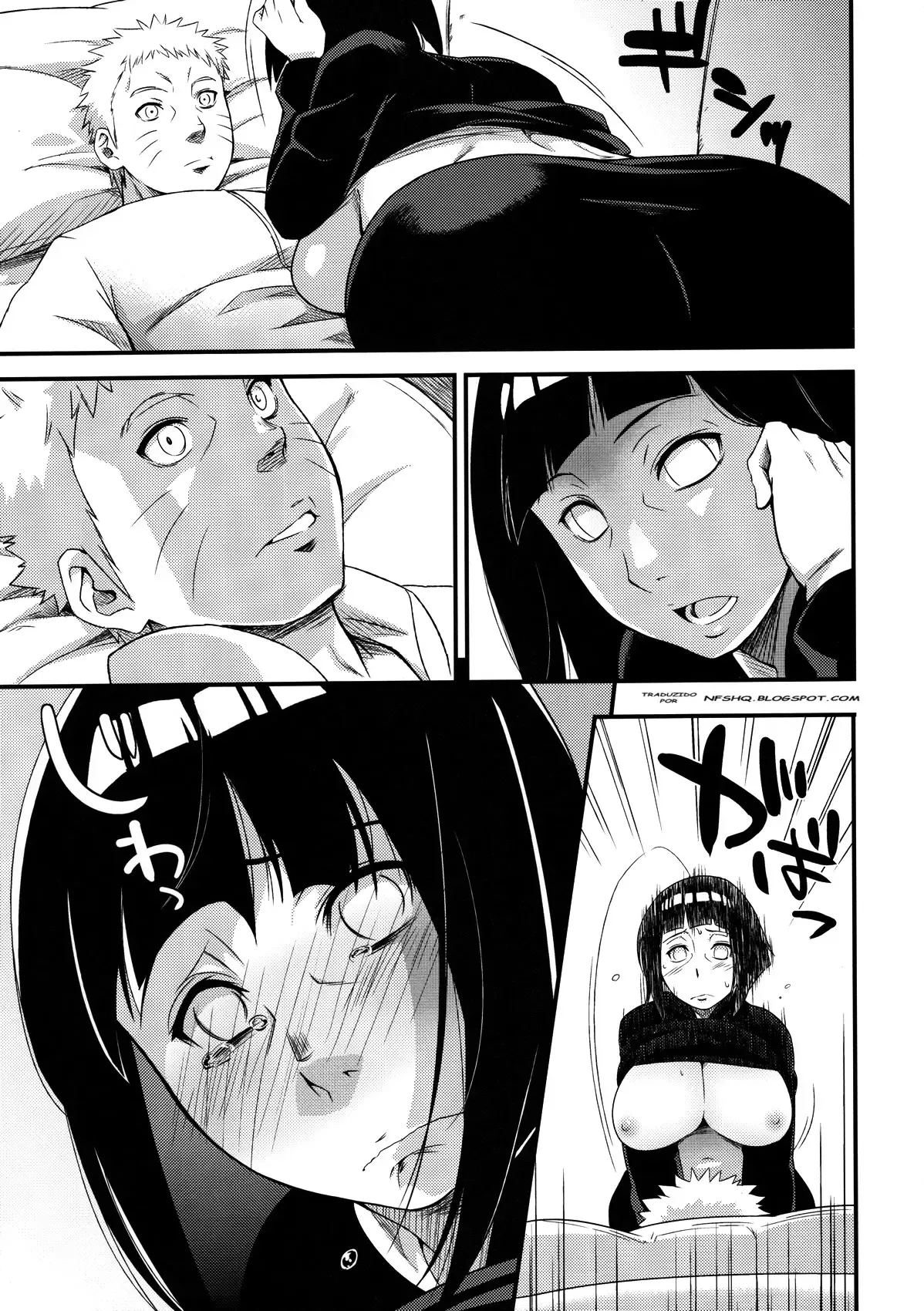 Hinata Transa com Naruto nas Sombras - Hentai Explícito em HQ