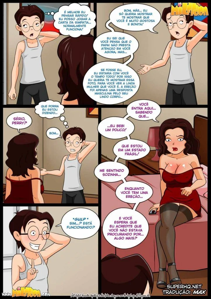 Incesto Proibido: Mamãe Seducente nos HQ Pornô Mais Ousados