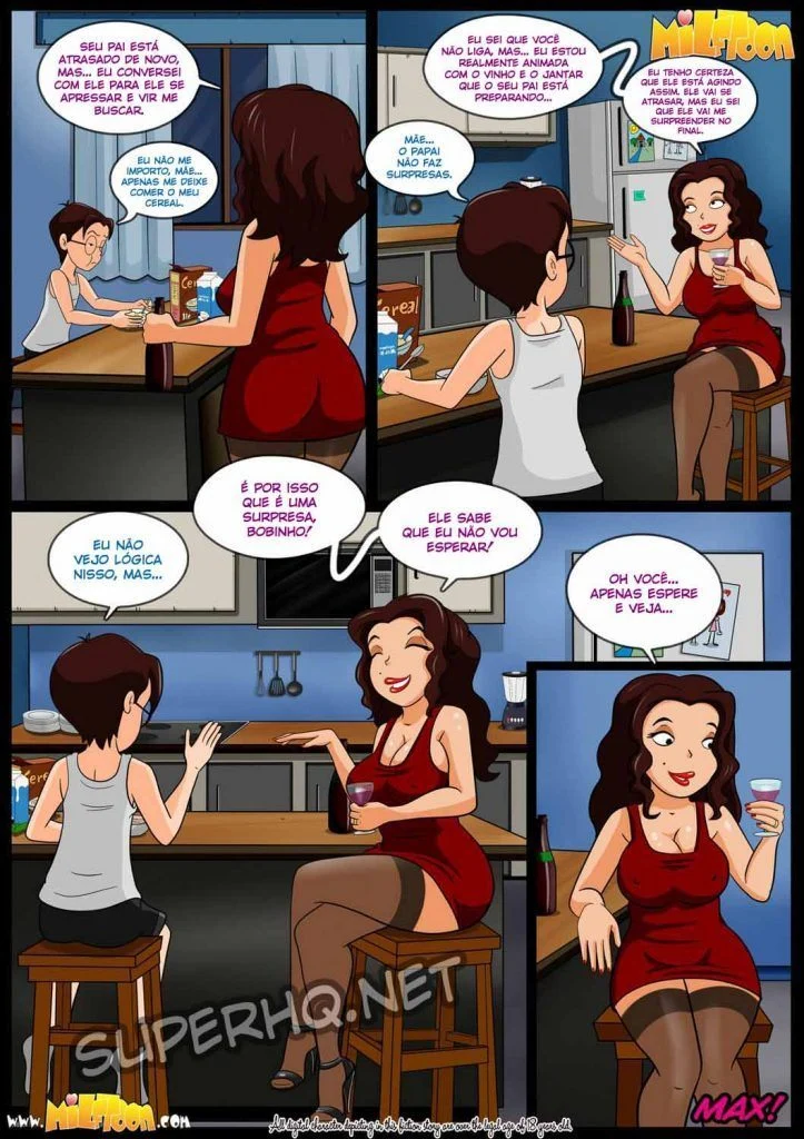 Incesto Proibido: Mamãe Seducente nos HQ Pornô Mais Ousados