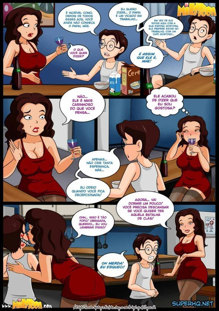 Incesto Proibido: Mamãe Seducente nos HQ Pornô Mais Ousados