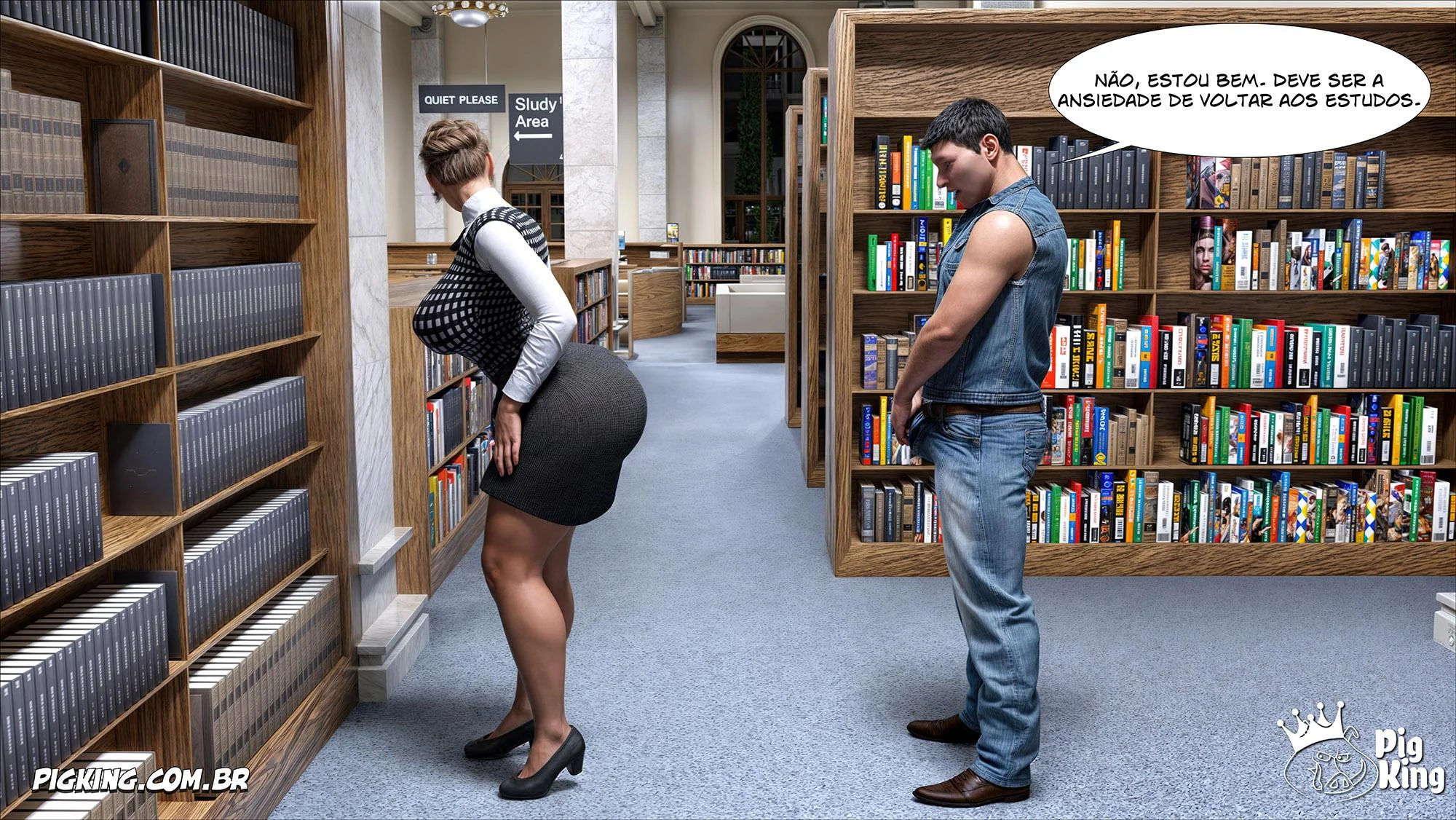 Milena e o Rei: Uma Noite de Pornografia Explícita em HQ