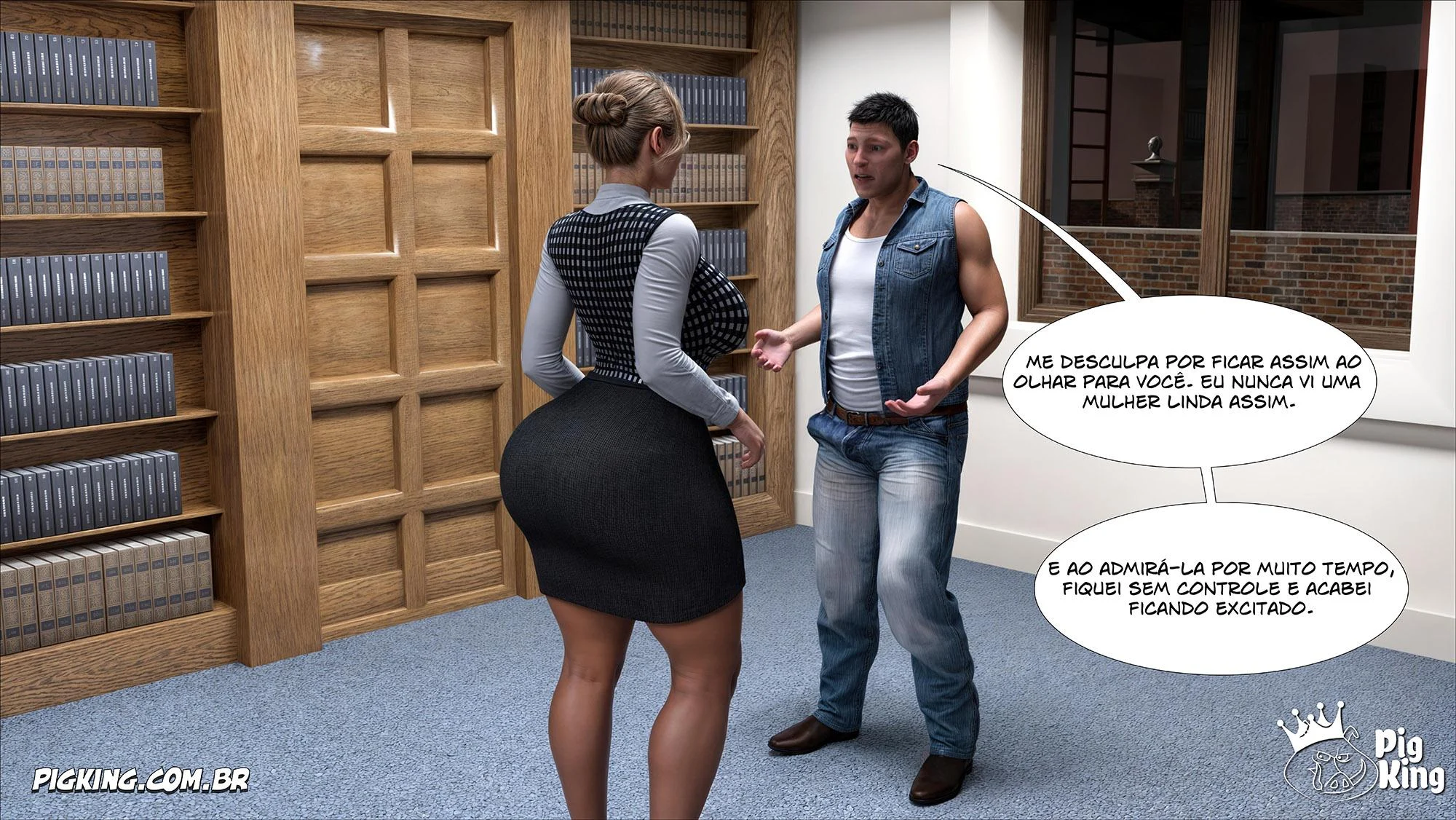 Milena e o Rei: Uma Noite de Pornografia Explícita em HQ