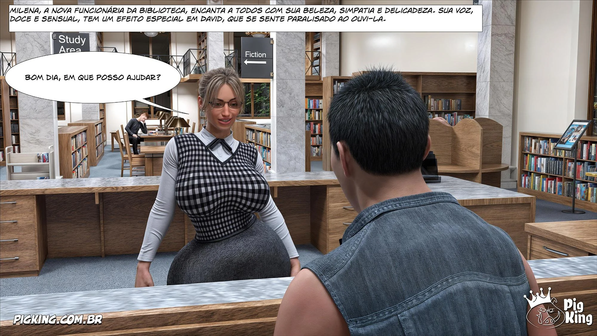 Milena e o Rei: Uma Noite de Pornografia Explícita em HQ