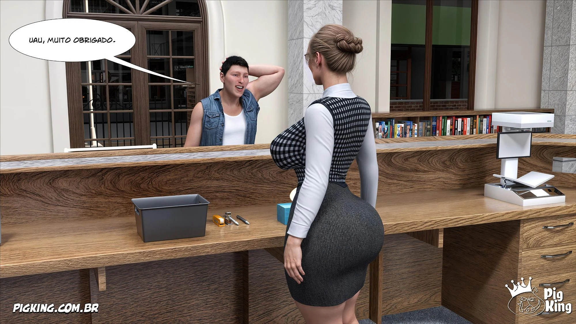 Milena e o Rei: Uma Noite de Pornografia Explícita em HQ