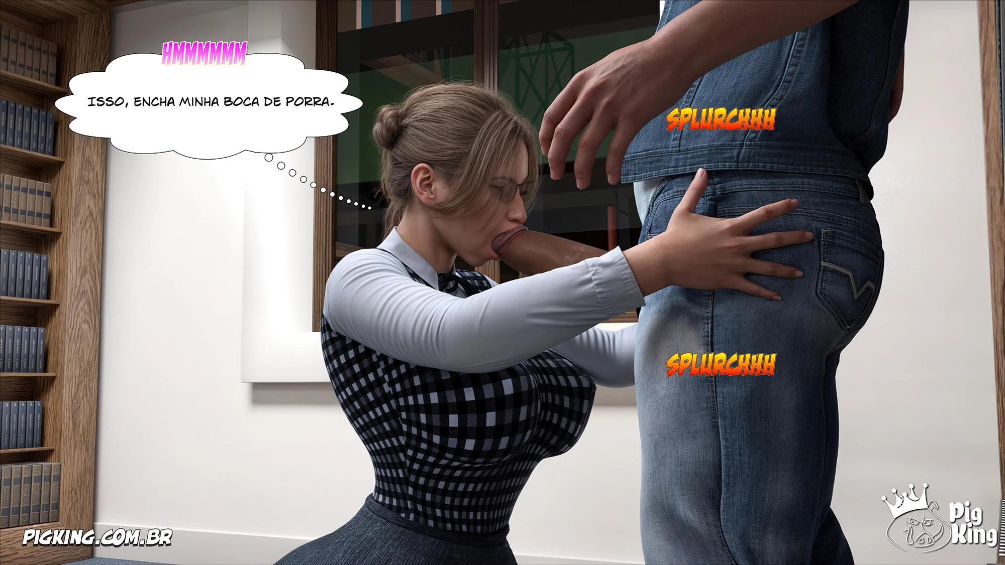 Quadrinhos Intensos de Milena: Sexo Explícito em 3D com PigKing