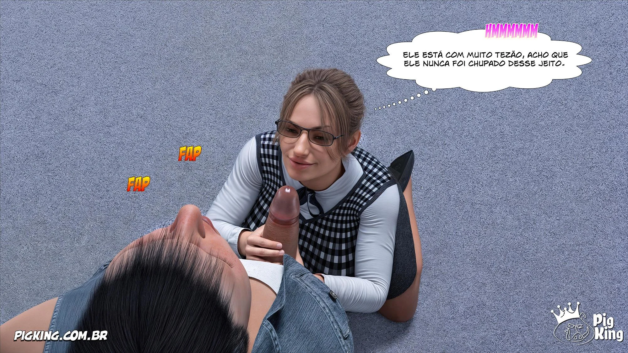 Quadrinhos Intensos de Milena: Sexo Explícito em 3D com PigKing Quadrinhos Intensos de Milena: Sexo Explícito em 3D com PigKing