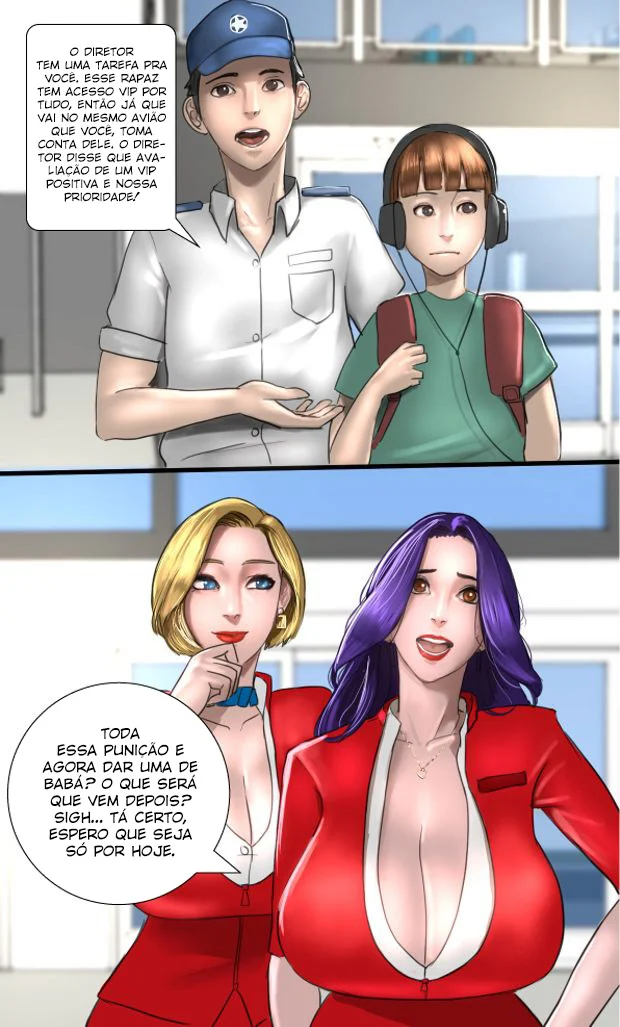 Milf Airlines: Vôos Eróticos com Aeromoças Esfomeadas e Muito Sexo Explícito