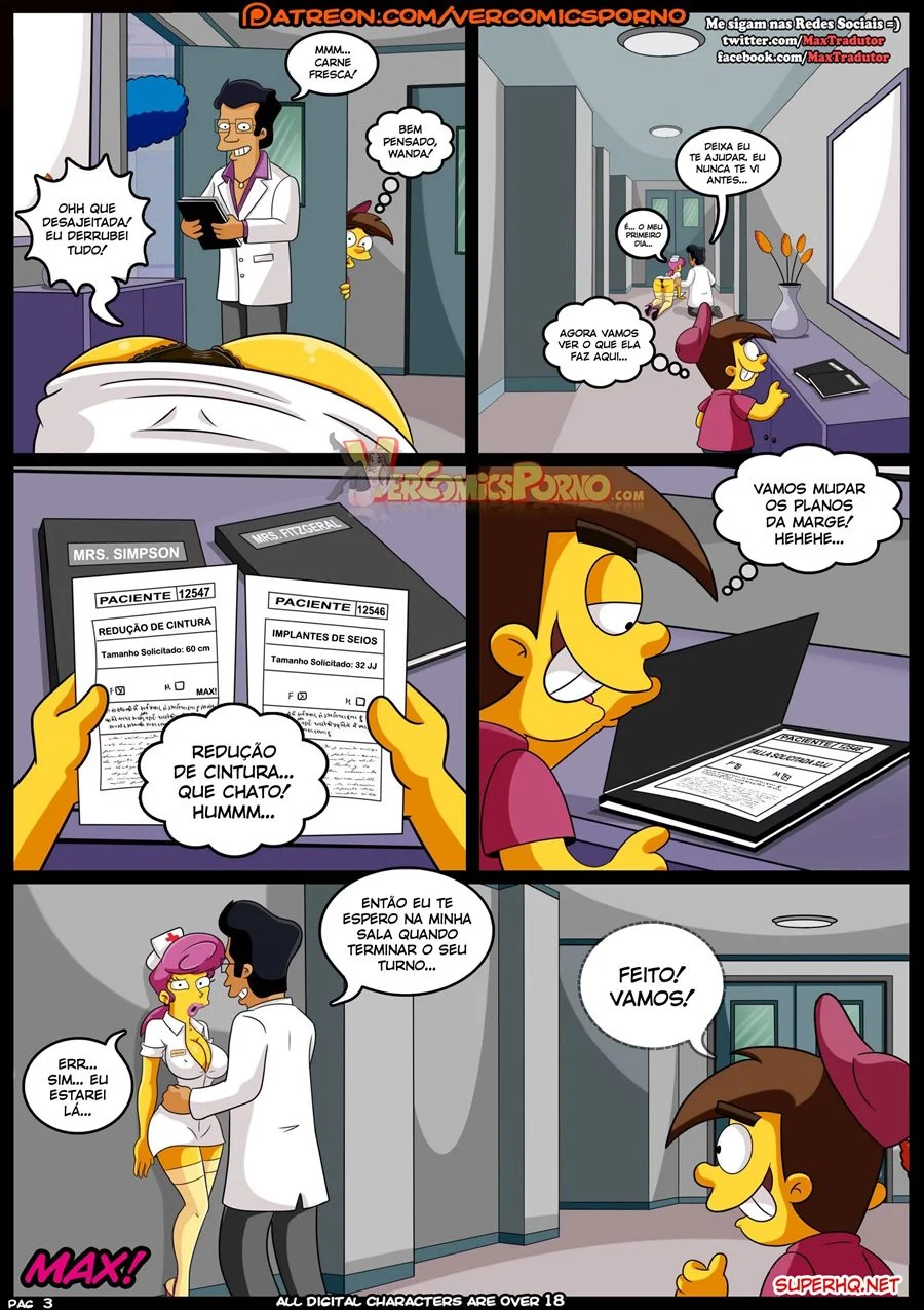 As MILFs Gostosas dos Simpsons em Ação Pornô Explícita - Hentai Completo