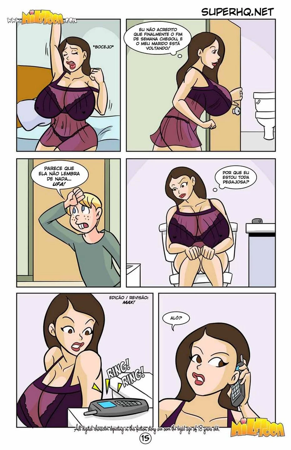 Incesto Proibido: Filho Dá Rola na Mãe Safada - HQ Pornô Explícita