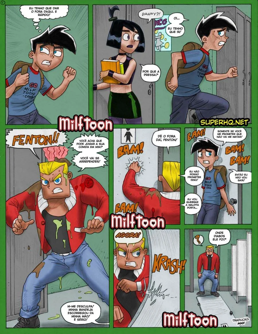 Hentai Explícito: Milftoon e Danny Phantom na Maior Putaria em HQ