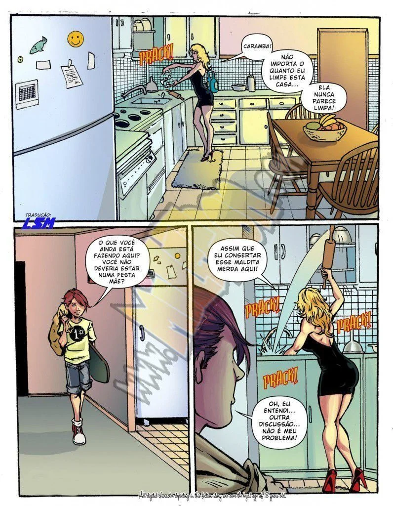 Mamãe Tarada no Trama Proibida de Família - Hentai Brasileiro Explícito