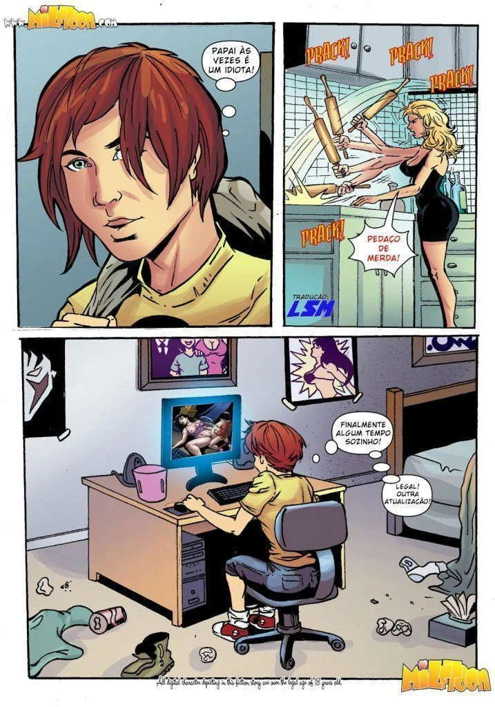 Mamãe Tarada no Trama Proibida de Família - Hentai Brasileiro Explícito