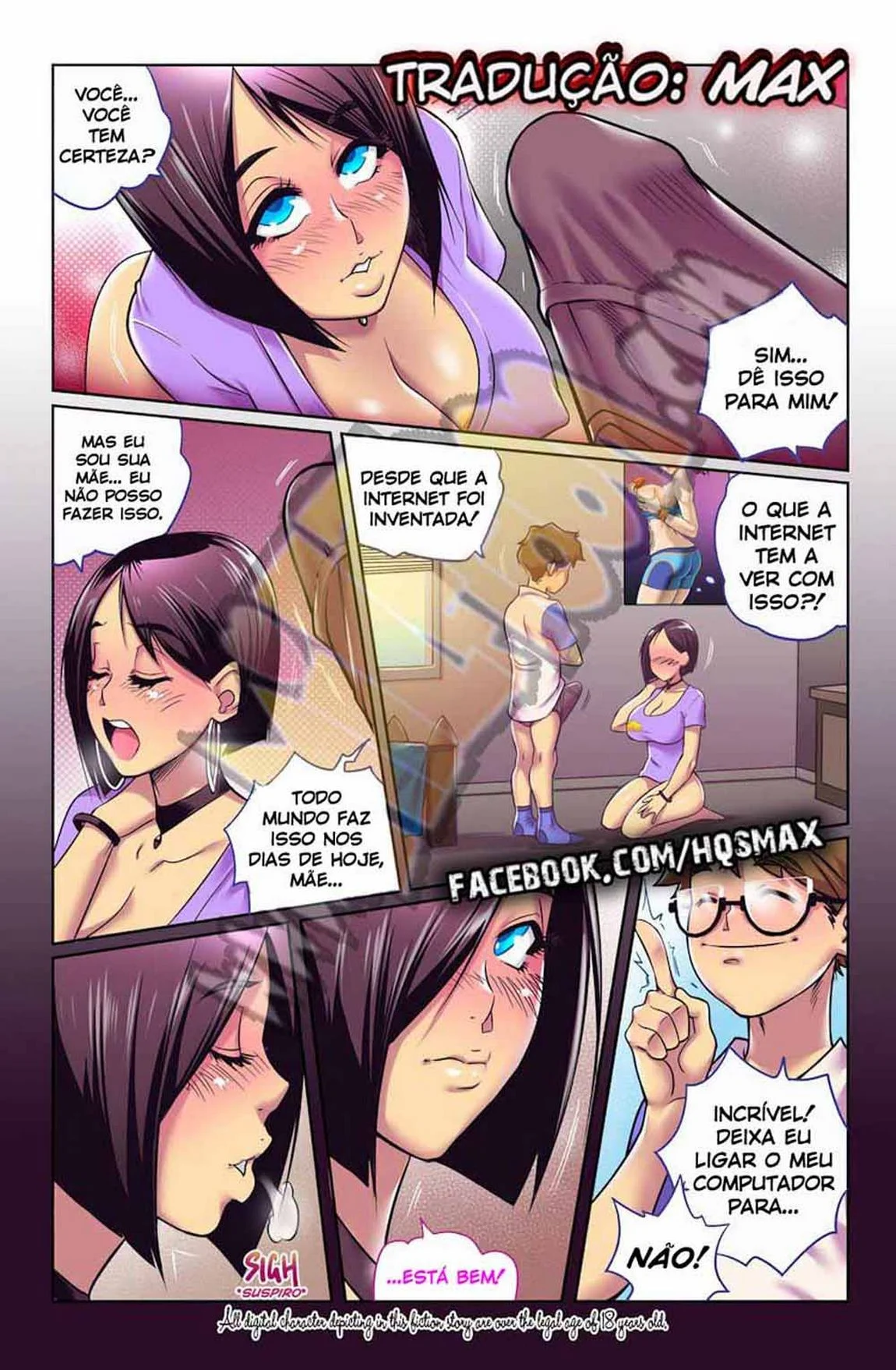 Mamãe Safada em Ação: Quadrinhos Eróticos de Incesto Explícito e Fetiche