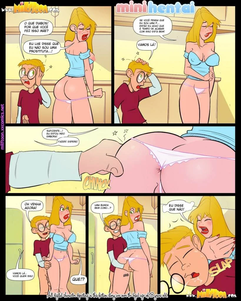 Vazou Tudo! Puta Gostosa Recheada de Leite Nesses Quadrinhos