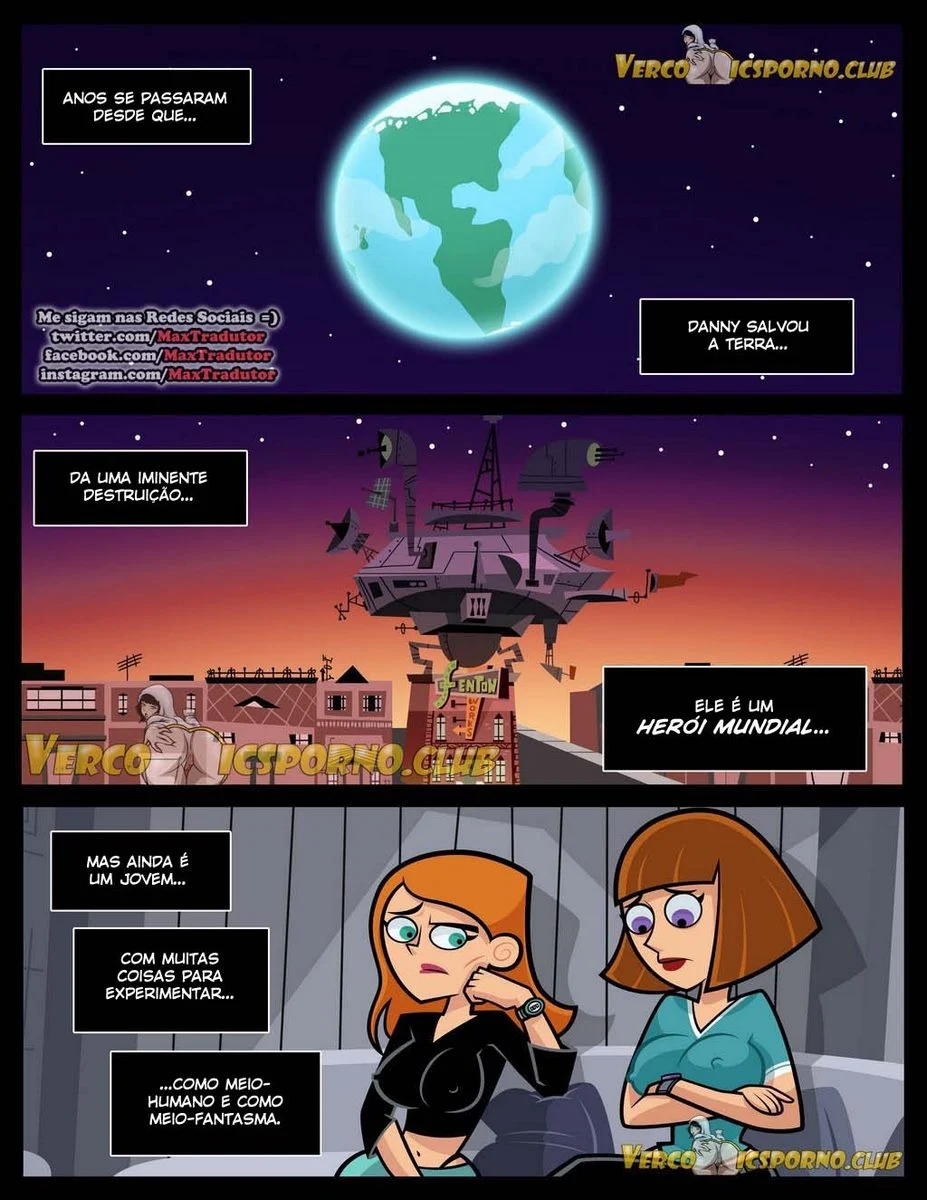 Leite de coelhinha fantasma: adolescência picante com Danny Phantom explícito