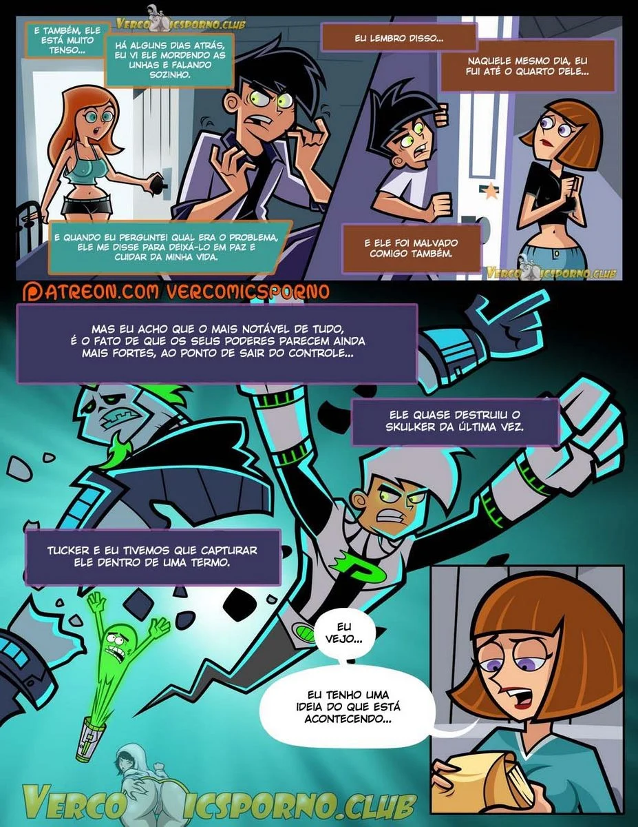 Leite de coelhinha fantasma: adolescência picante com Danny Phantom explícito