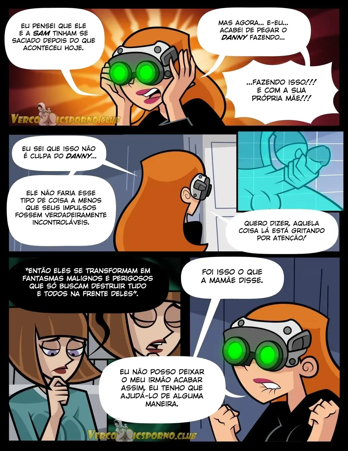 Quadrinhos Eróticos: Danny Phantom - A Fantasma da Pubernia Explosiva