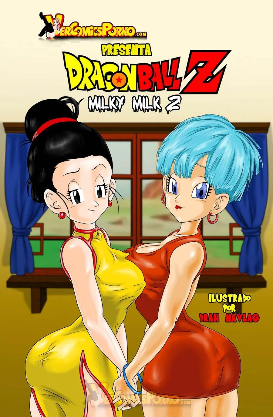 Bulma e Chi Chi Transam até Jorrar Litros de Porra no Tratamento de Beleza Pecaminoso