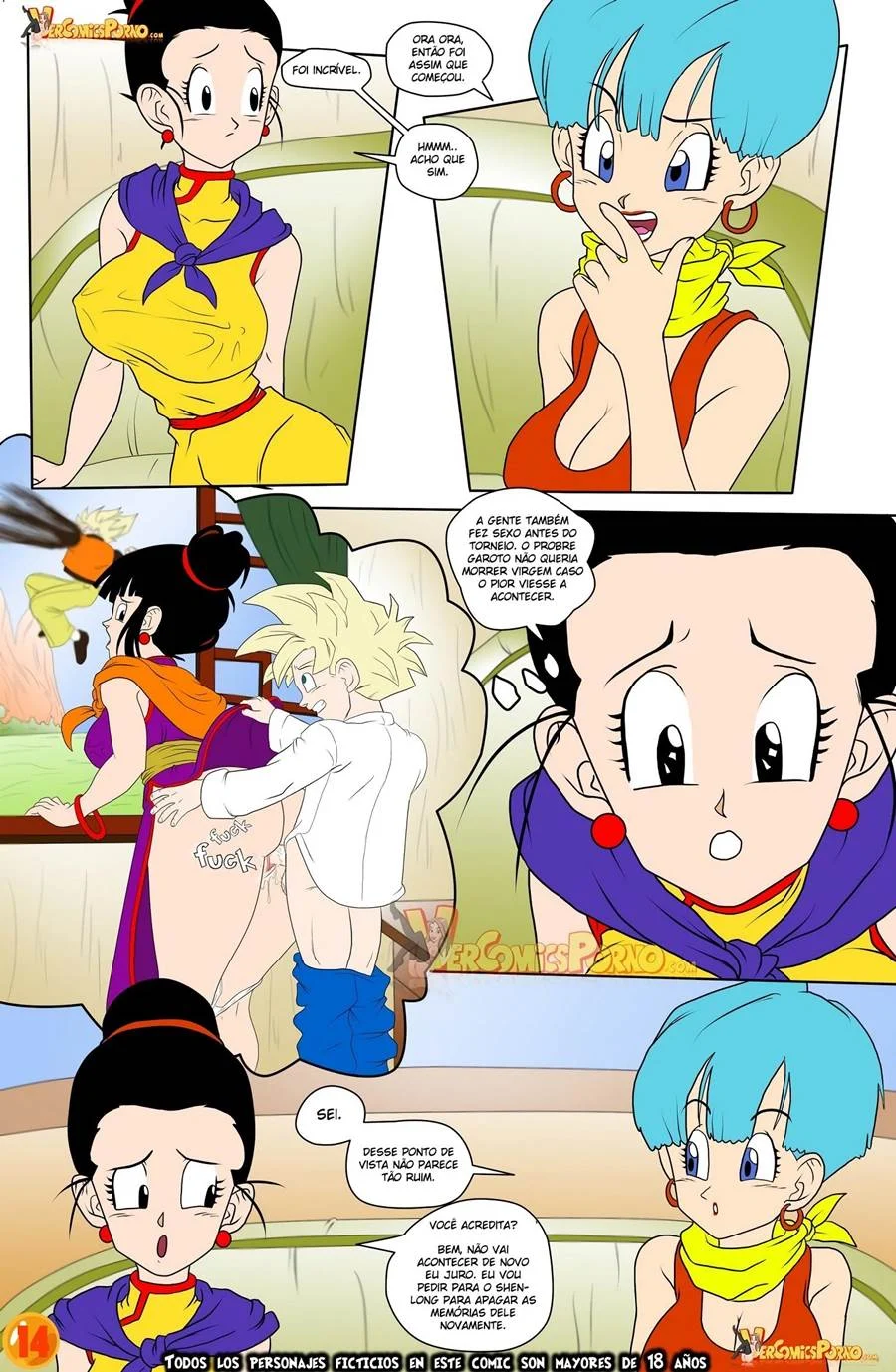 Bulma e Chi Chi Transam até Jorrar Litros de Porra no Tratamento de Beleza Pecaminoso