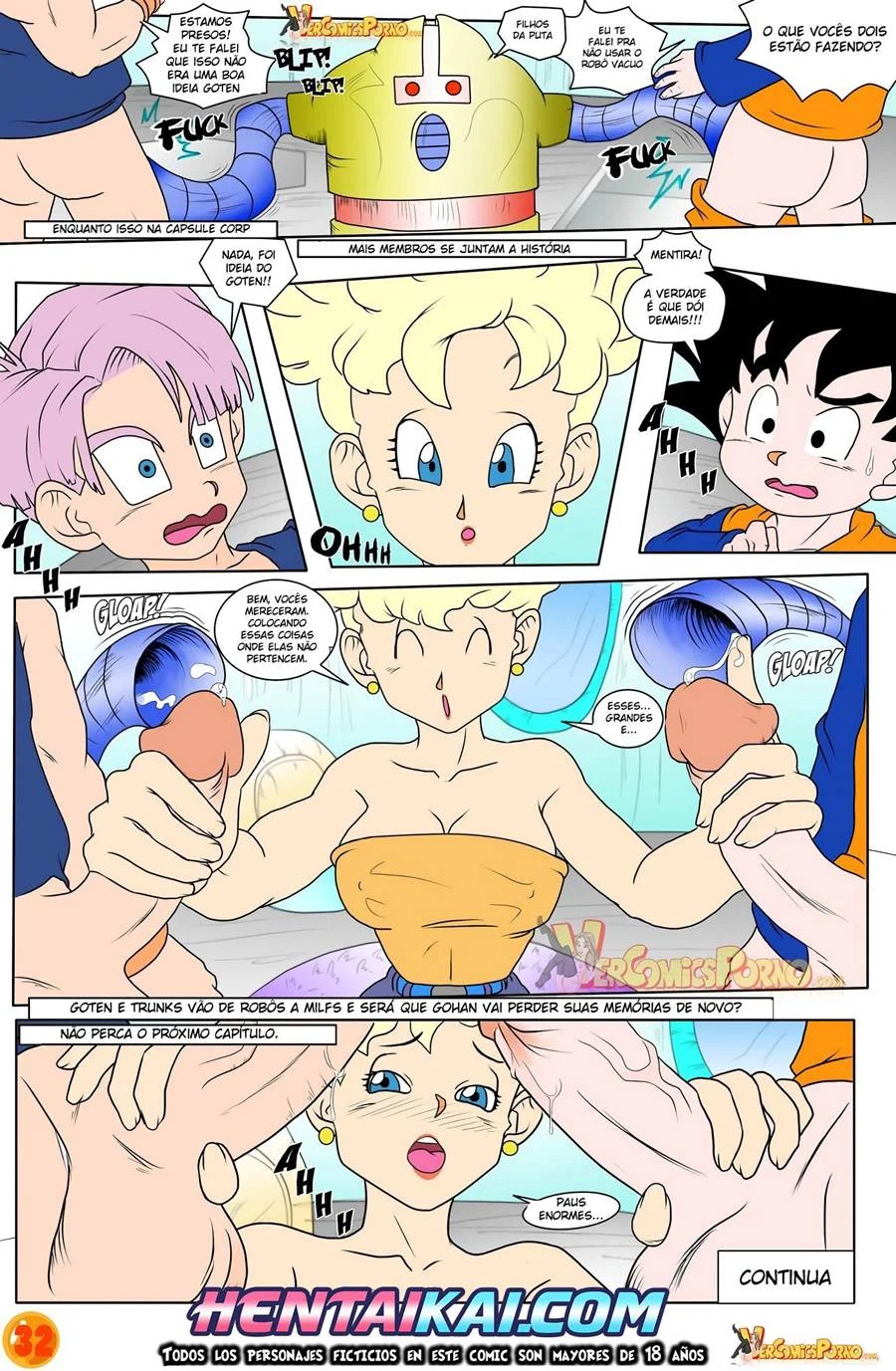 Bulma e Chi Chi Transam até Jorrar Litros de Porra no Tratamento de Beleza Pecaminoso