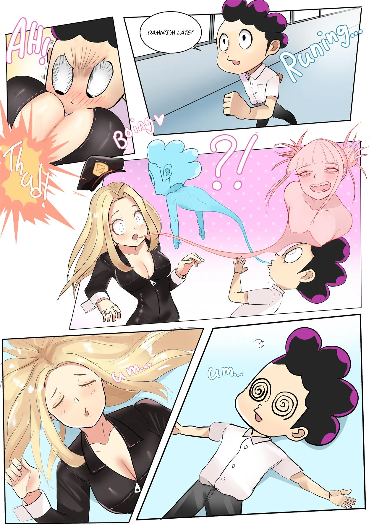 As Aventuras Sensuais de Mineta no Corpo das Mulheres de My Hero Academia