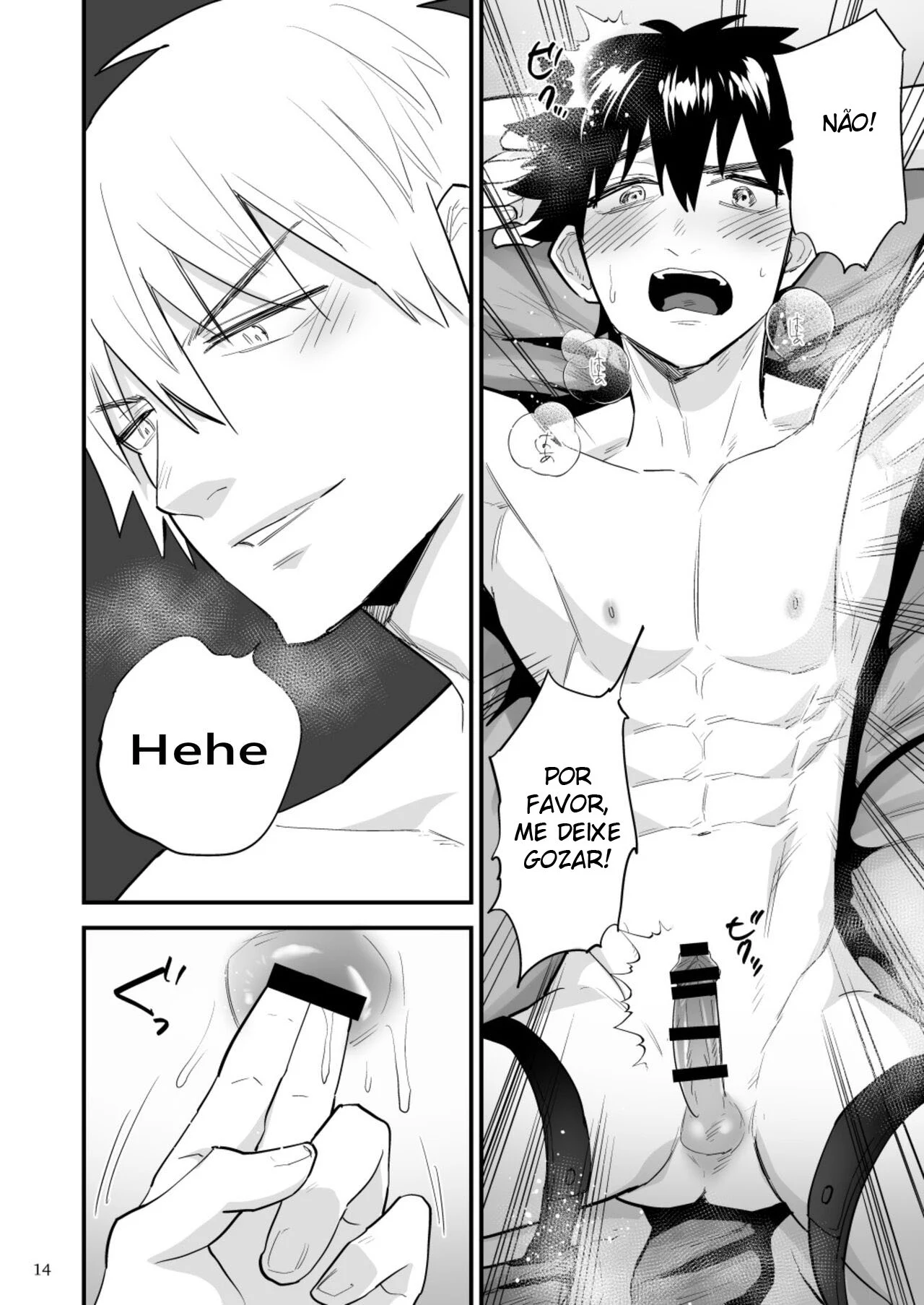 Punição Erótica: Dominação Brutal e Prazer Proibido em HQ Yaoi